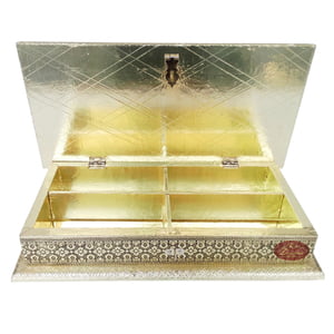 Antique Flower designed Wooden Handmade Wedding Favor Box / Trinket Box (7x13x2.25)